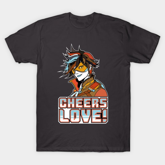 Tracer Overwatch Cheers Love! T-Shirt by digitalage